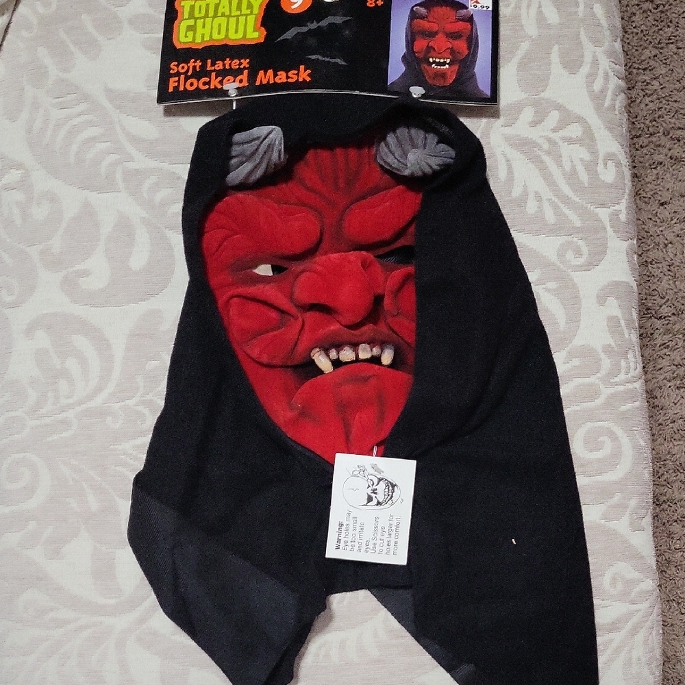 Red Devil Costume Mask